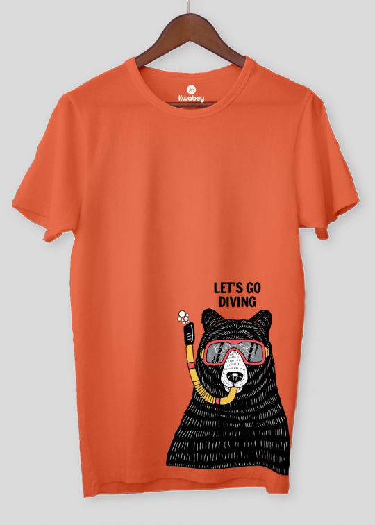 Dive Bear Oxyfire Half Sleeve T-shirt For Men