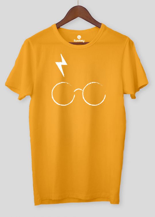 Harry Potter Mustard Half Sleeve T-shirt For Men