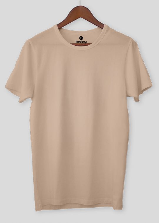 Cherish The Basic Pastel Pink Half Sleeve T-Shirt For Men