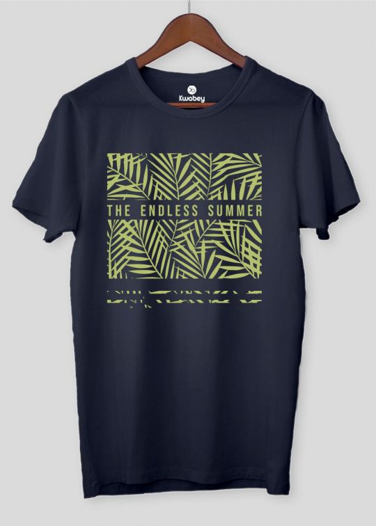 Endless Summer Navy Half Sleeve T-shirt For Men