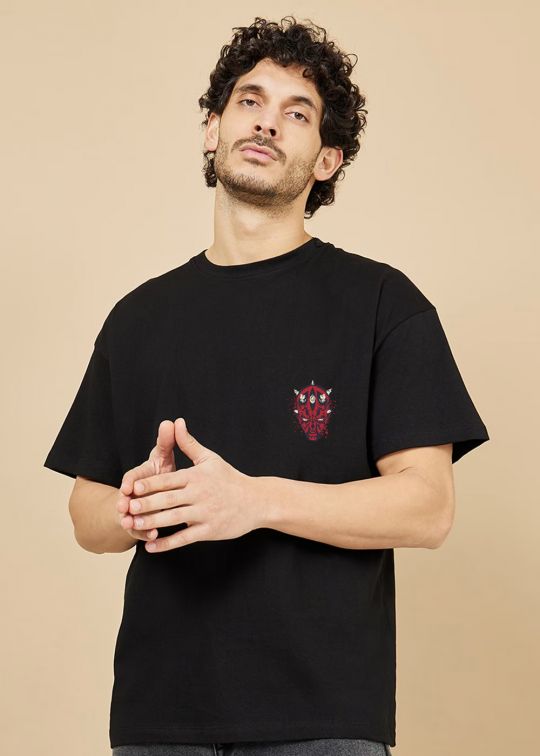 Phantom Black Oversized T-shirt For Men