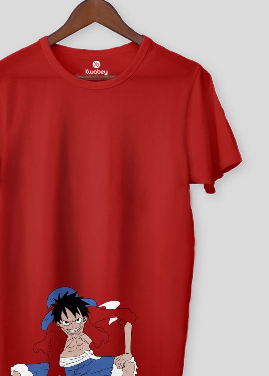 Luffy Gear Red Half Sleeve T-Shirt For Men