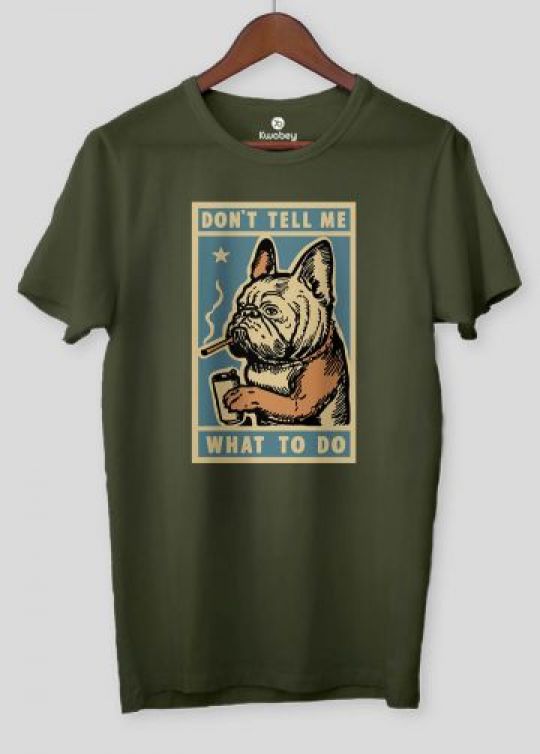 Dont Tell Me Military Half Sleeve T-shirt For Men