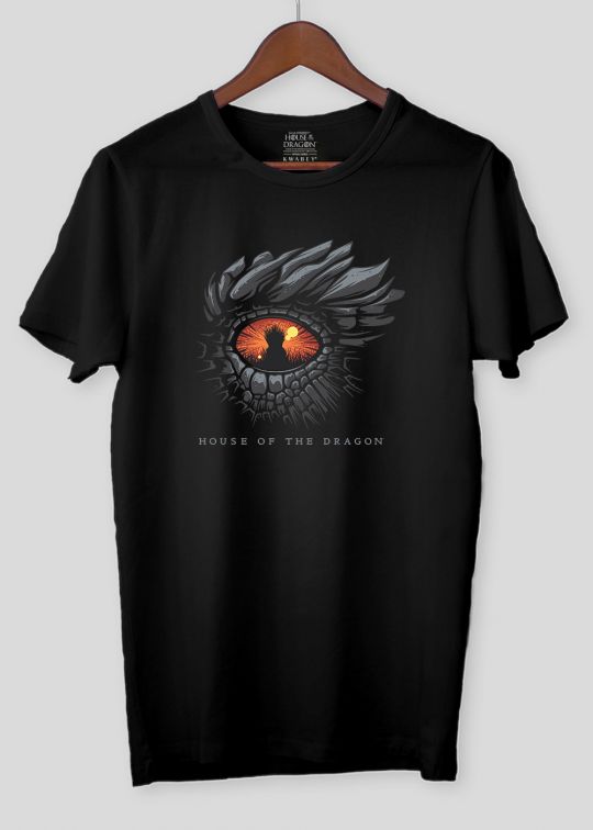 Offical Dragon Eye House Of Dragon Black T-Shirt For Men