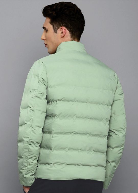 Pista Green Puffer Jacket For Men