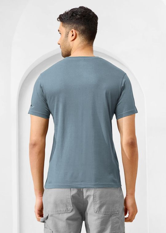 Solid Stormy Half Sleeve RN T-Shirt