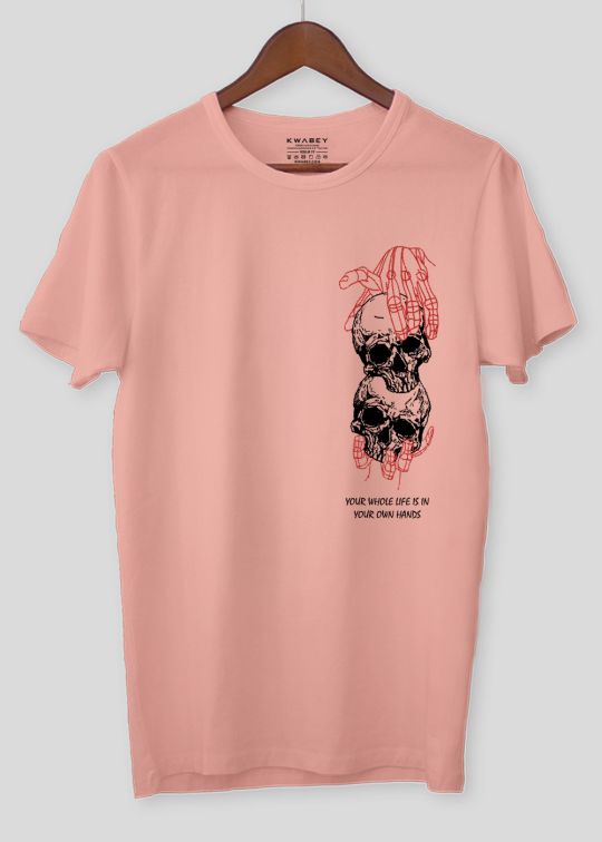 Whole Life Is In Your Hand Half Sleeve T-Shirt For Men