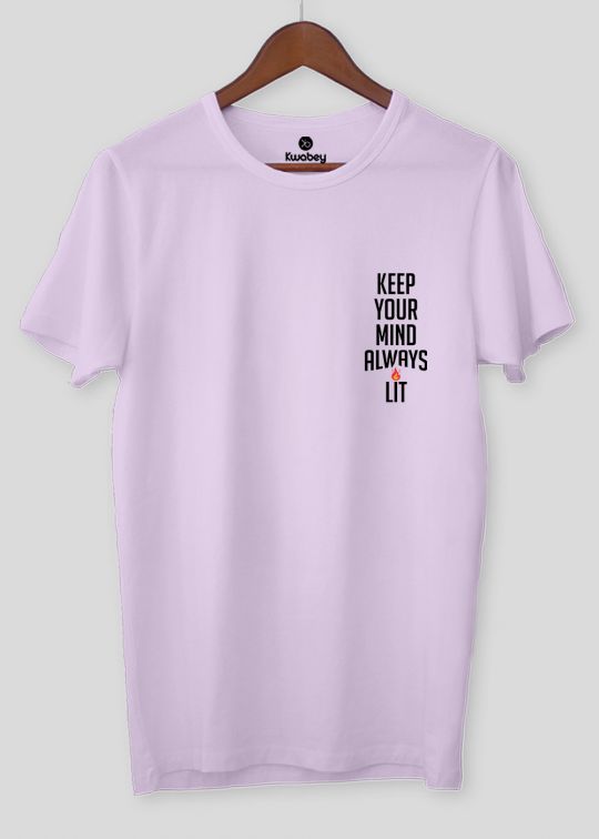 Lit Always Lilac Half Sleeve T-Shirt For Men