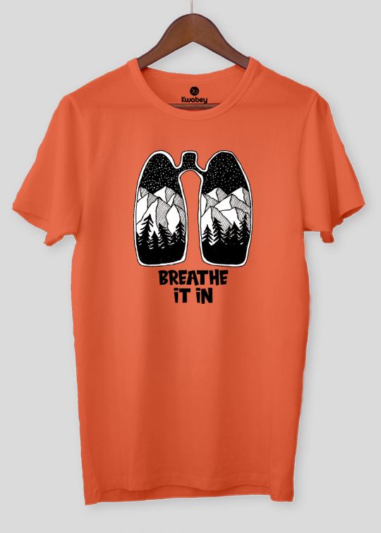 Breath It In Oxyfire Half Sleeve T-Shirt For Men