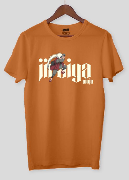 Official Naruto Jiraiya Rust Half Sleeve T-Shirt For Men