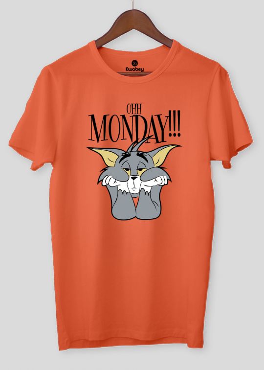 Monday Again Oxyfire Half Sleeve T-Shirt For Men