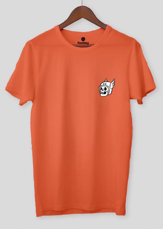 Skull Minimal Oxyfire Half Sleeve T-Shirt For Men
