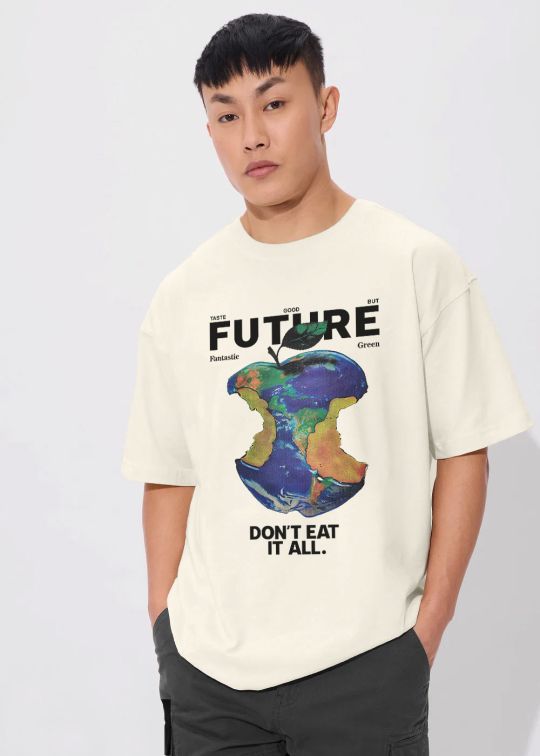 Future - Don't Eat It All Premium Egg Shell Oversize T-Shirt for Men