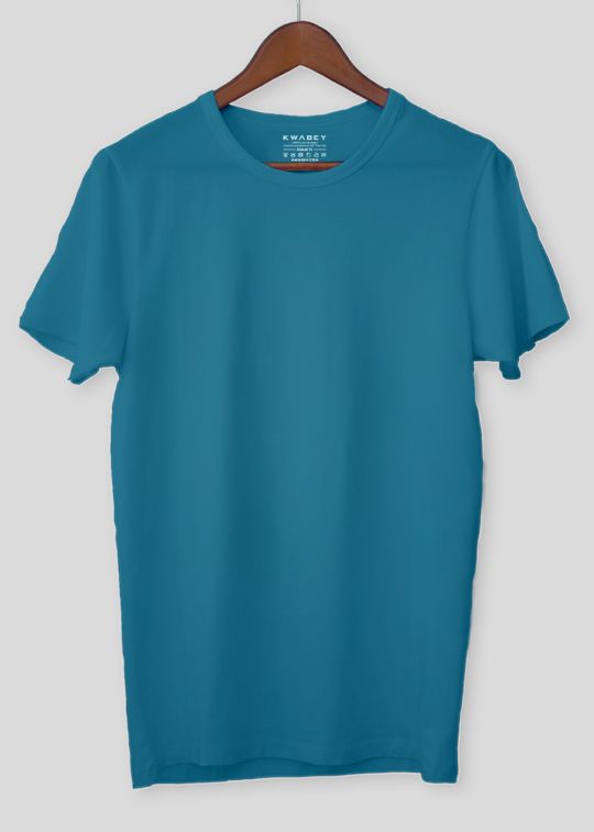 Basic Teal Color Half sleeve T-Shirt for Men