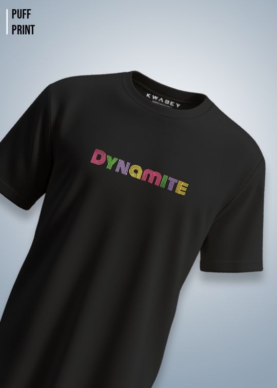 Dynamite Embroidered Premium T-Shirt Regular Fit for Men