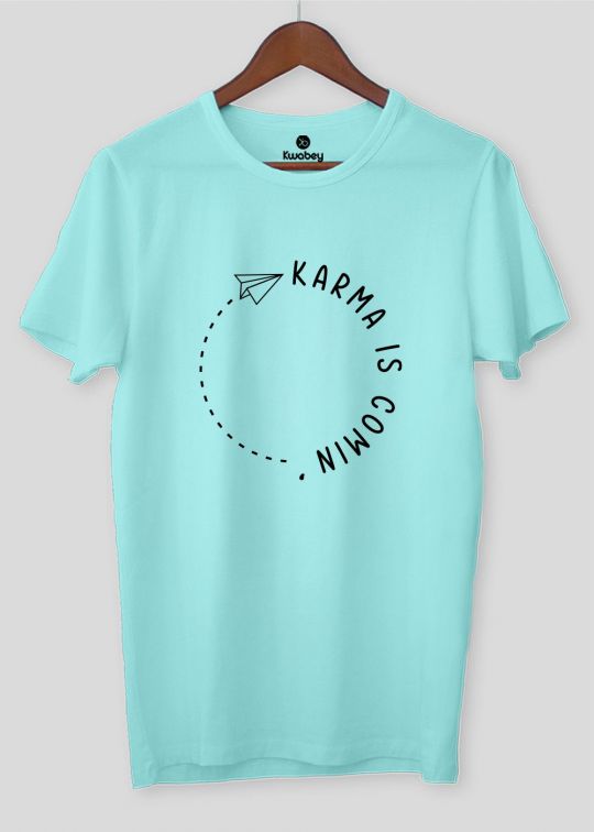 Karma Aqua Half Sleeve T-shirt For Men