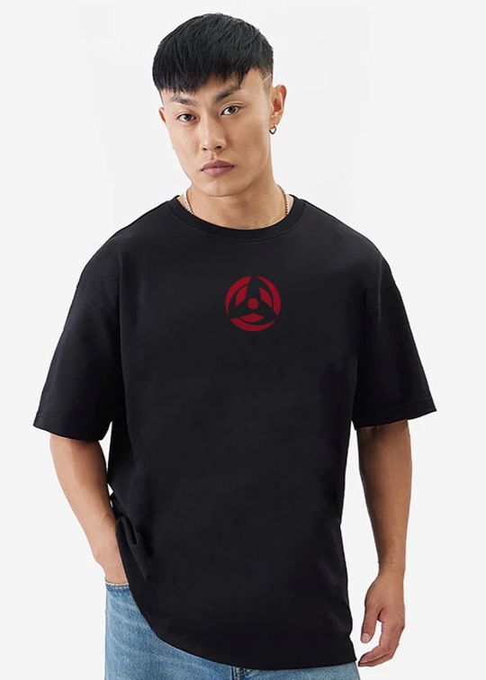 Uchiha Itachi Black Oversized t-shirt For Men