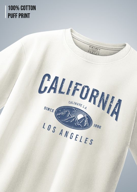 California Premium Egg Shell Men Oversized T-shirt