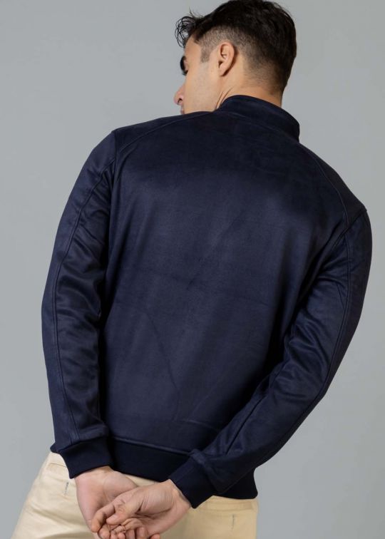 Premium Suede Navy Jacket For Men