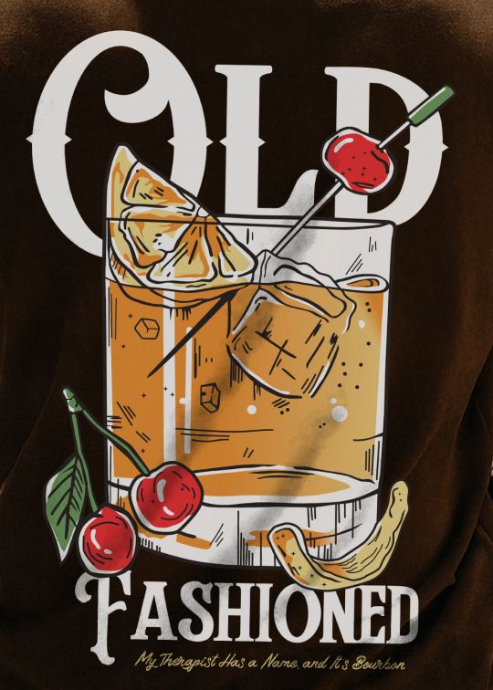 Old Fashioned Sip Premium Coffee Oversized T-shirt For Men