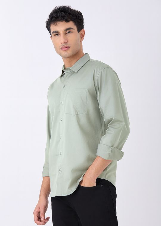 Men's Classic Cement Cotton Casual Shirt