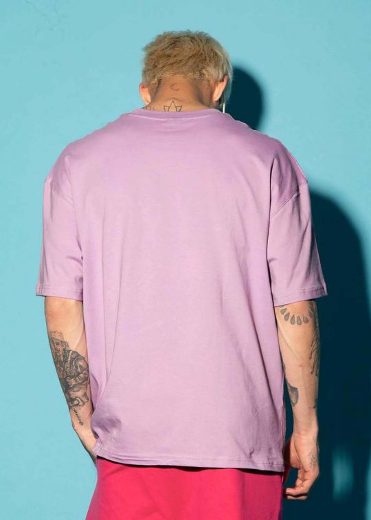 Wingman Lilac Oversized T-shirt For Men