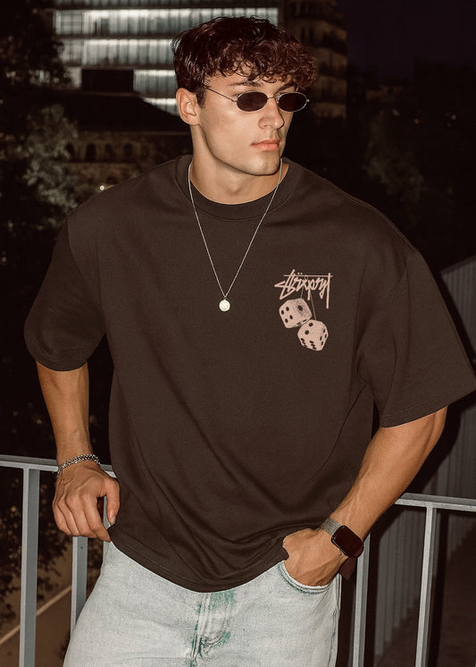 Caffeinated Roll Premium Coffee Oversized T-shirt For Men