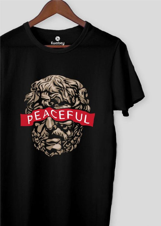 Mark Antony Black Half Sleeve T-shirt For Men