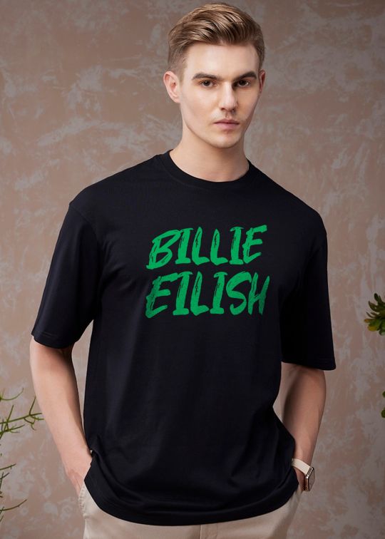 Billie Eilish Black Oversized T-shirt For Men