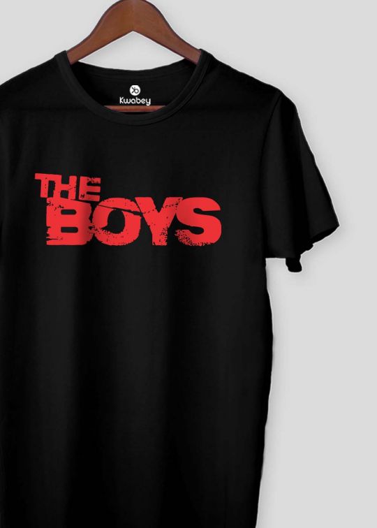 The Boys Black Half Sleeve T-shirt For Men