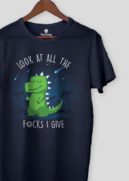 Look At All Navy Half Sleeve T-shirt For Men