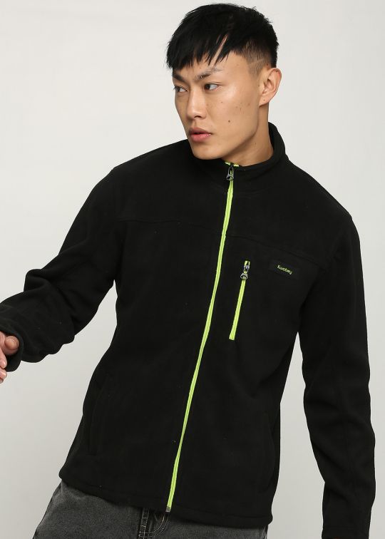 Solid Tailored Black Jacket For Men