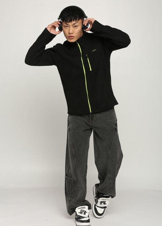 Solid Tailored Black Jacket For Men