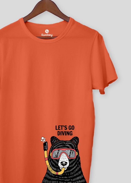 Dive Bear Oxyfire Half Sleeve T-shirt For Men