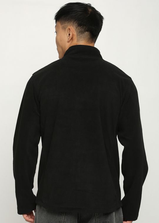 Solid Tailored Black Jacket For Men