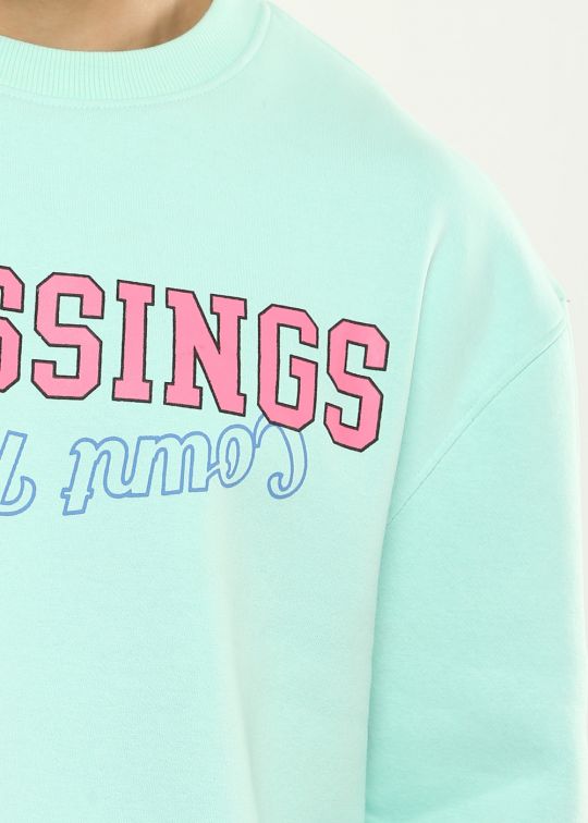 Blessings Jade Oversized Sweatshirt For Men