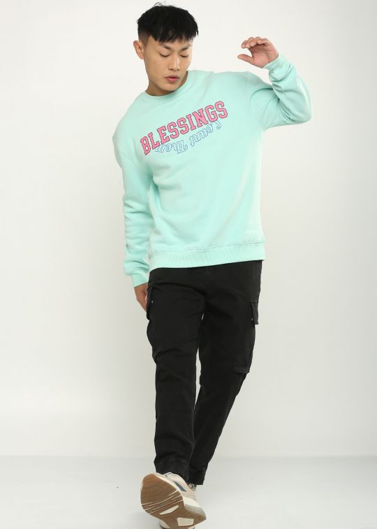 Blessings Jade Oversized Sweatshirt For Men