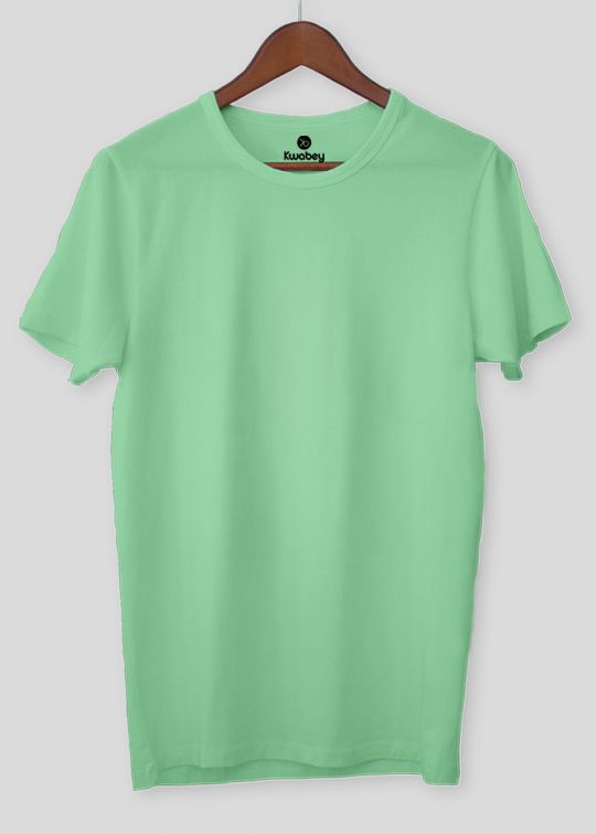 Cherish The Basic Mint Green Half Sleeve T-Shirt For Men