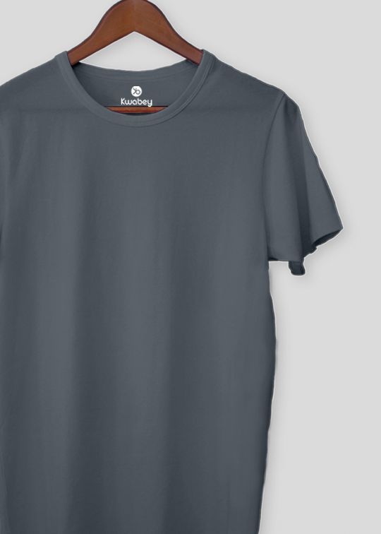 Cherish The Basic Stone Grey Half Sleeve T-Shirt For Men