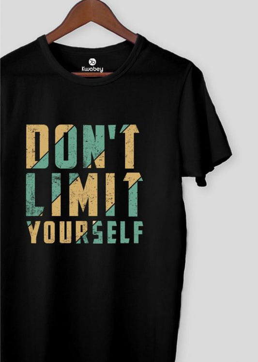 Dont Limit Yourself Black Half Sleeve T-shirt For Men