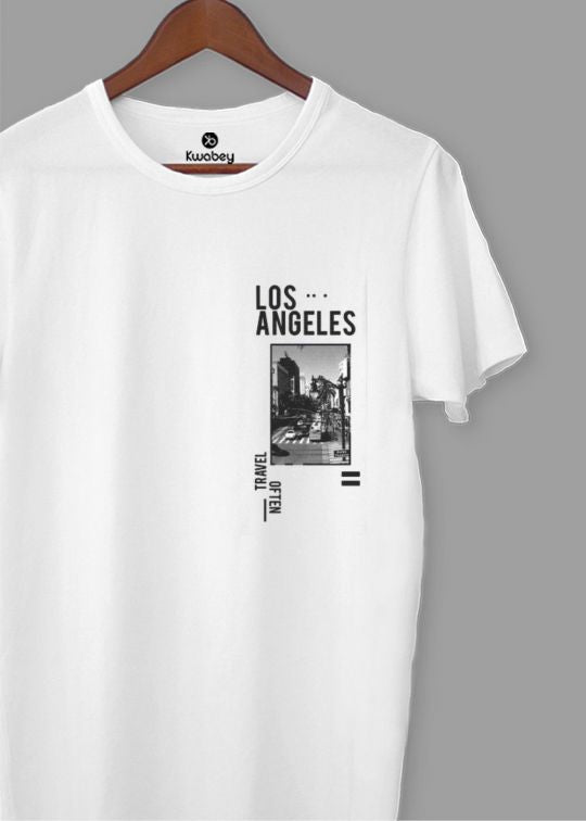 Travel Often White Half Sleeve T-Shirt For Men