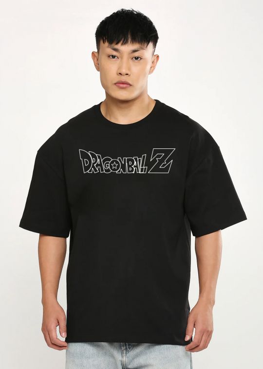 Jiren Printed Black Oversized T-Shirt For Men