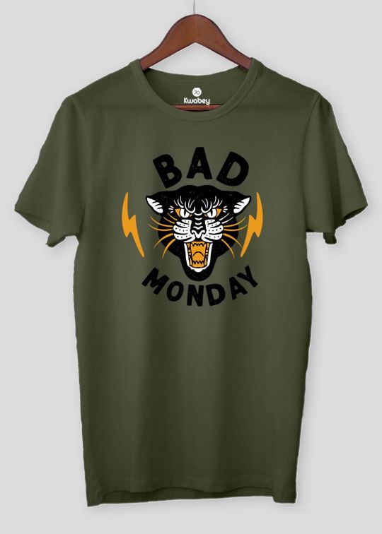 Bad Monday Military Half Sleeve T-shirt For Men