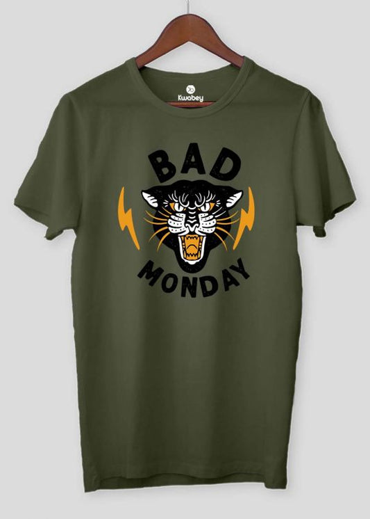 Bad Monday Military Half Sleeve T-shirt For Men