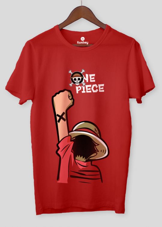 Regular One Piece Red Half Sleeve T-Shirt For Men
