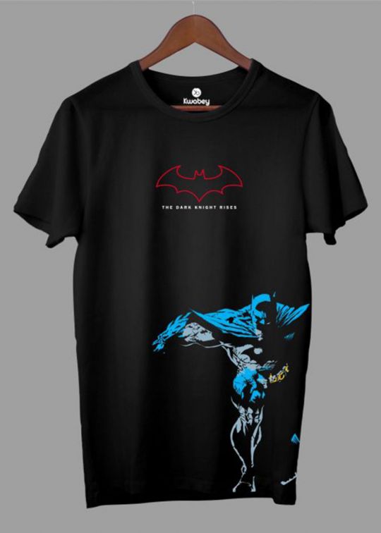 The Dark Knight Rises Black Half Sleeve T-Shirt For Men
