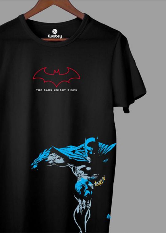 The Dark Knight Rises Black Half Sleeve T-Shirt For Men