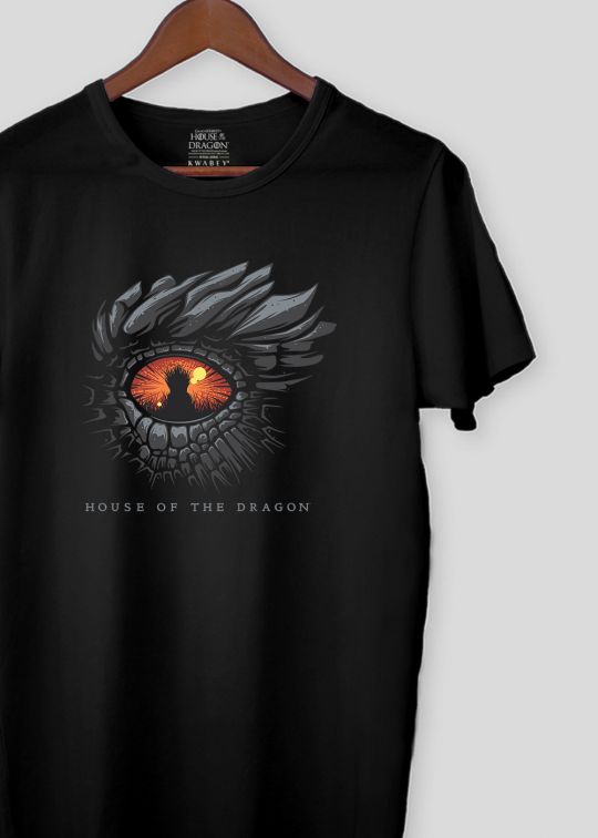 Offical Dragon Eye House Of Dragon Black T-Shirt For Men