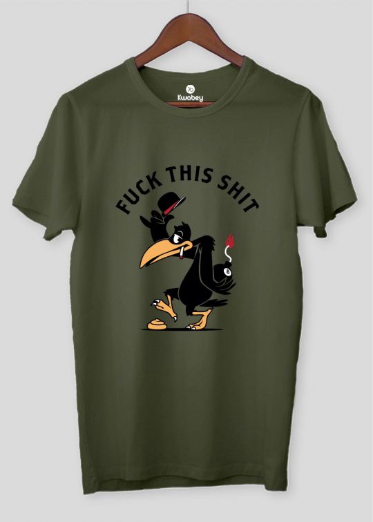 Hate This Shit Military Half Sleeve T-shirt For Men