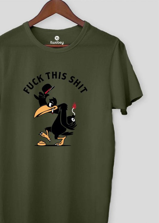 Hate This Shit Military Half Sleeve T-shirt For Men